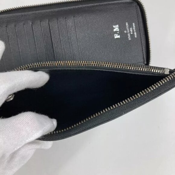 LOUIS VUITTON MonogramEclipse Zippy Wallet Vertical Zip Around Long Wallet - Picture 13 of 13